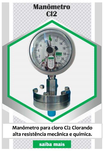 Manômetro Cl2